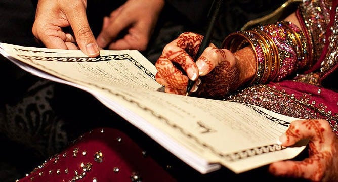 Muslim marriage nikah