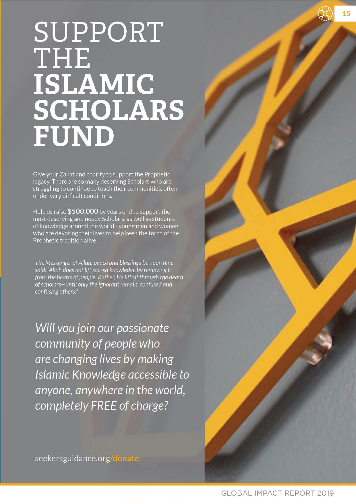 support the islamic sholars fund