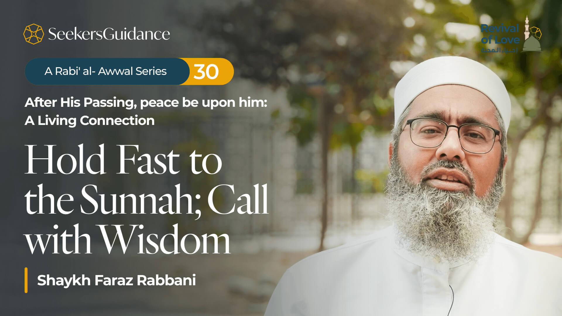 Hold Fast to the Sunna; Call with Wisdom — Revival of Love 